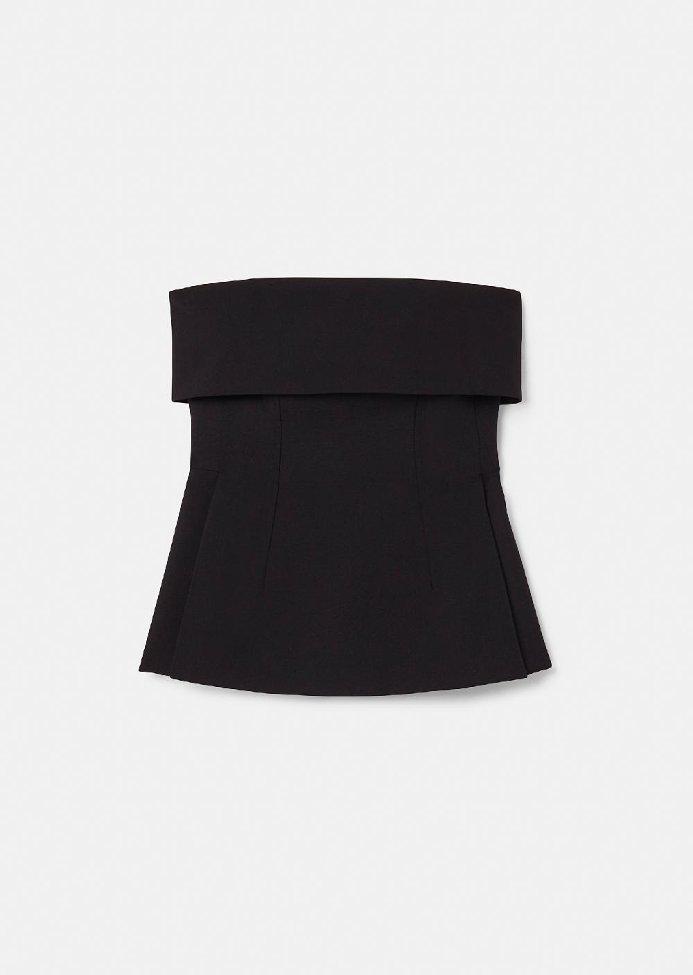 tara jarmon Top Tonnienoir en toile tailleur