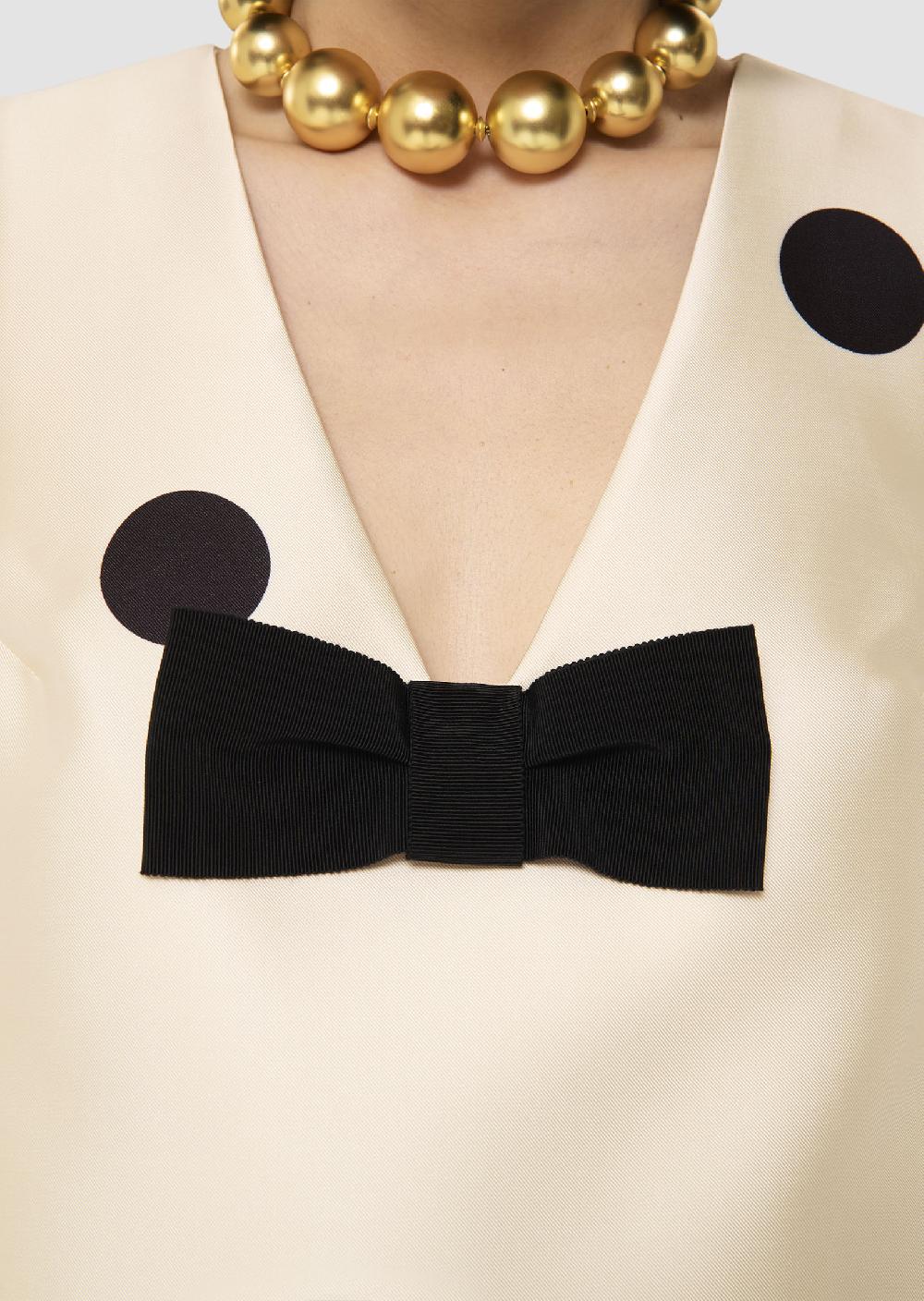 Tara Jarmon Top Topazeécru Imprimé Gros Pois Noirs