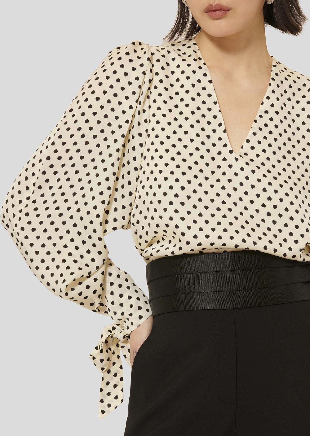 Tara Jarmon Top Tyraécru Imprimé Petits Coeurs