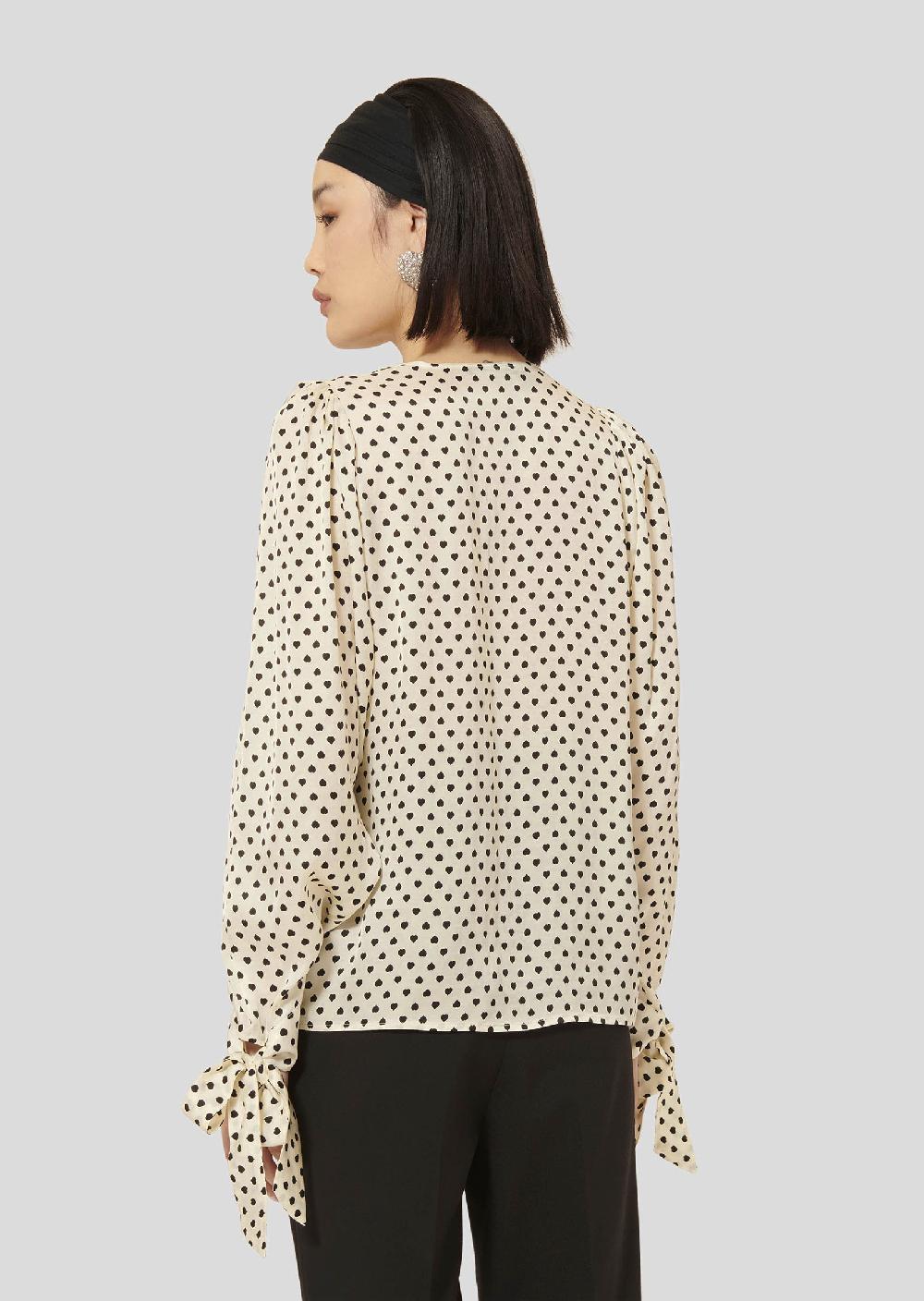 Tara Jarmon Top Tyraécru Imprimé Petits Coeurs