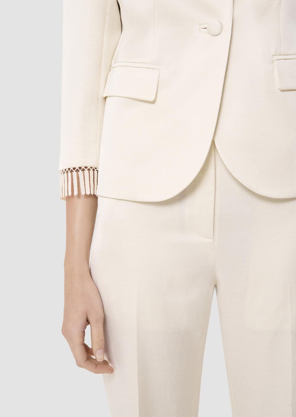 Tara Jarmon Veste Valensoleécrue En Lin Satiné