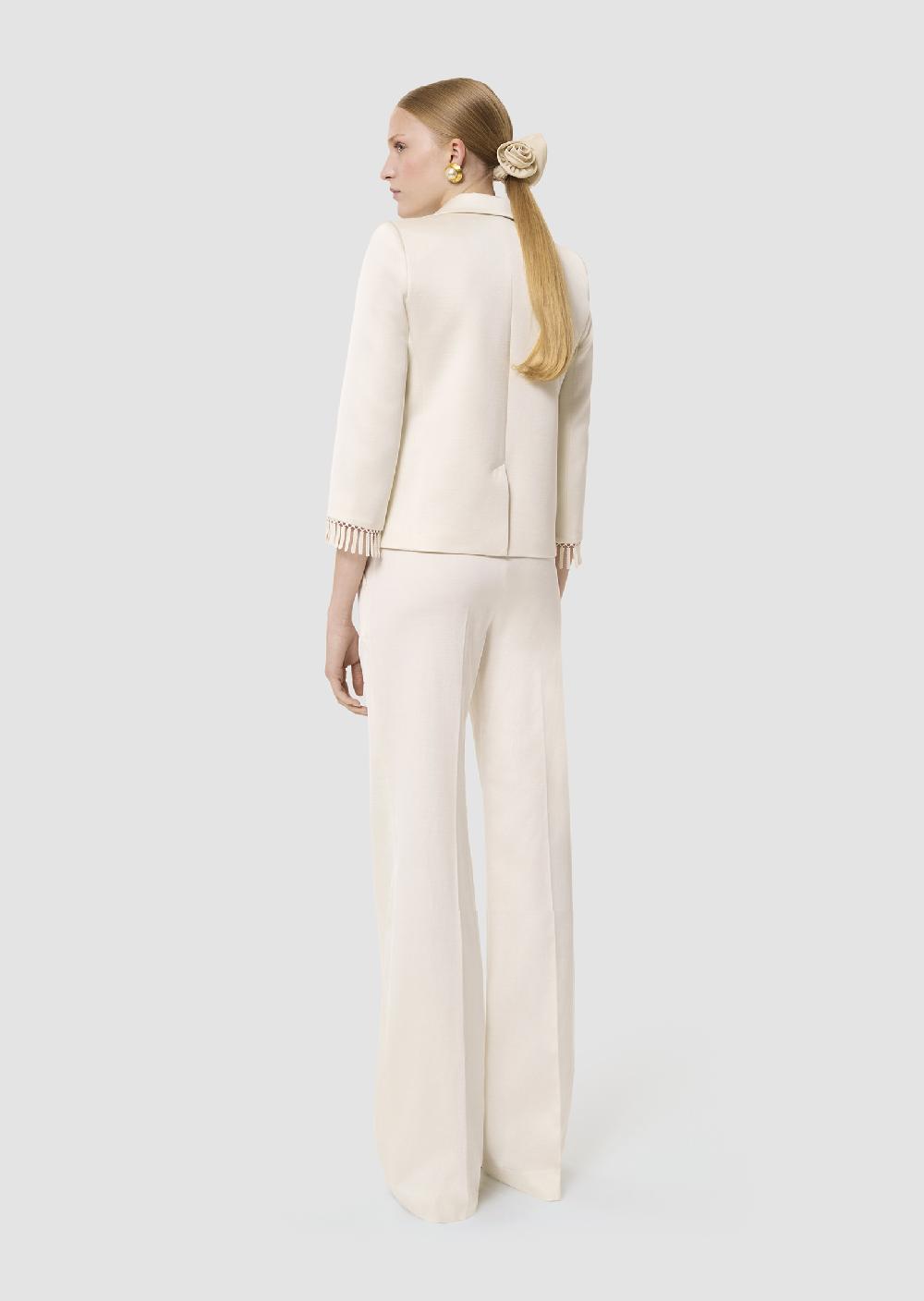 Tara Jarmon Veste Valensoleécrue En Lin Satiné