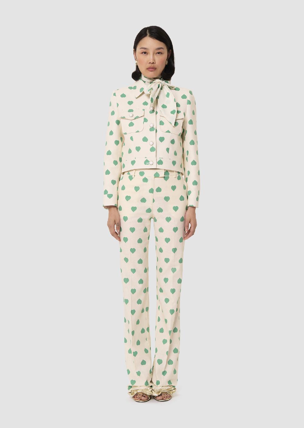 Tara Jarmon Veste Vascanoverte Imprimé Coeurs