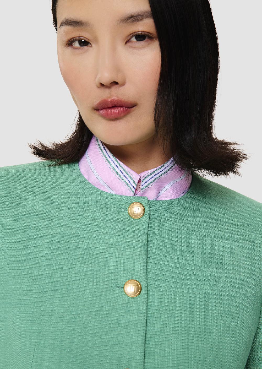 Tara Jarmon Veste Vinnyverte En Tissu Flammé