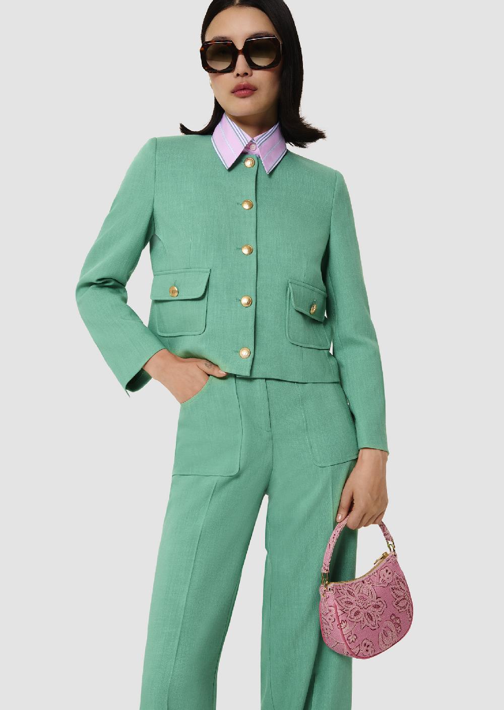 tara jarmon Veste Vinnyverte en tissu flammé