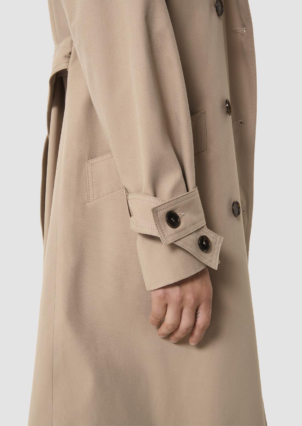 Tara Jarmon Trench-coat Ivonbeige En Garbardine De Coton