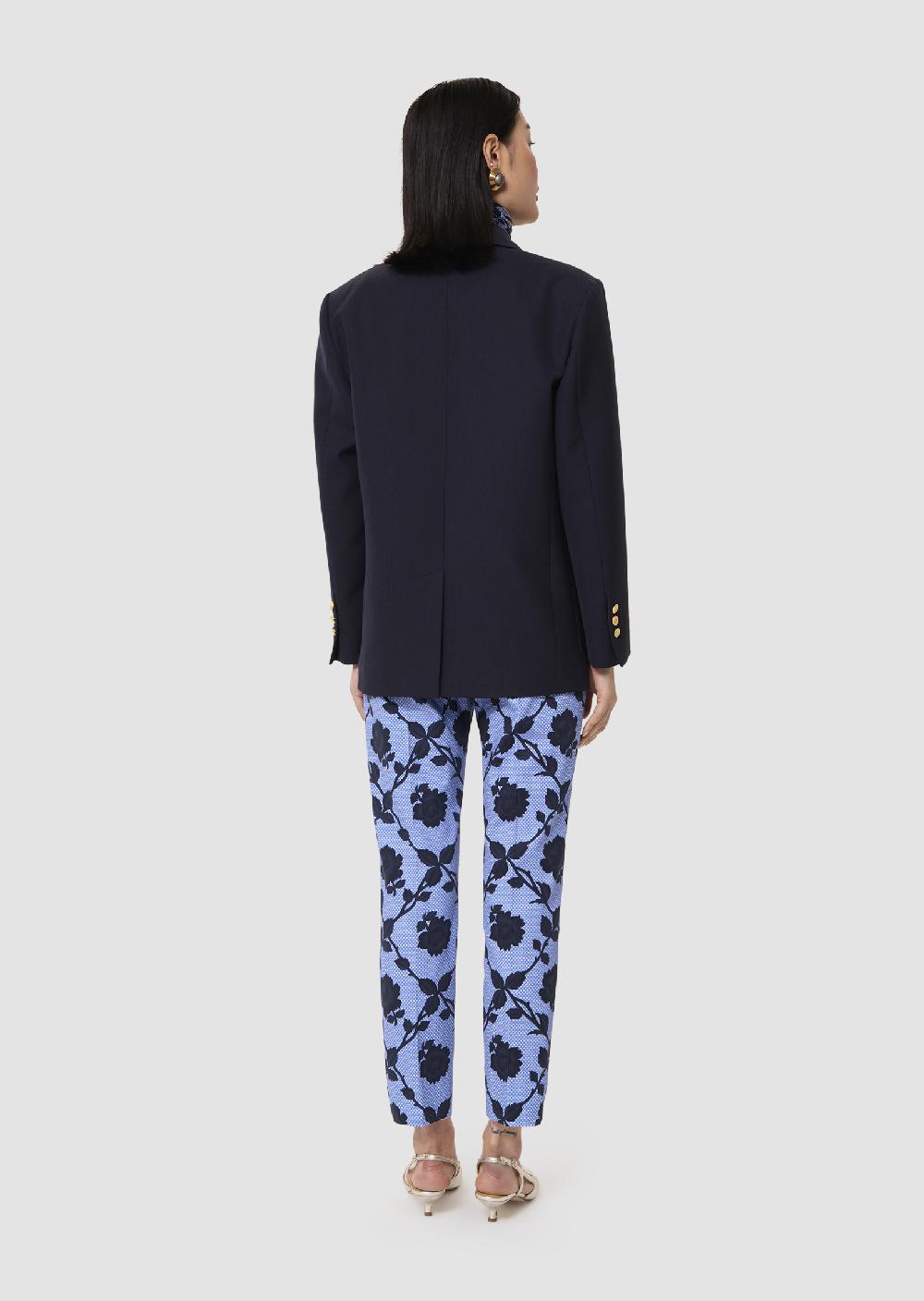 Tara Jarmon Veste Valentinbleu Nuit En Laine Tailleur
