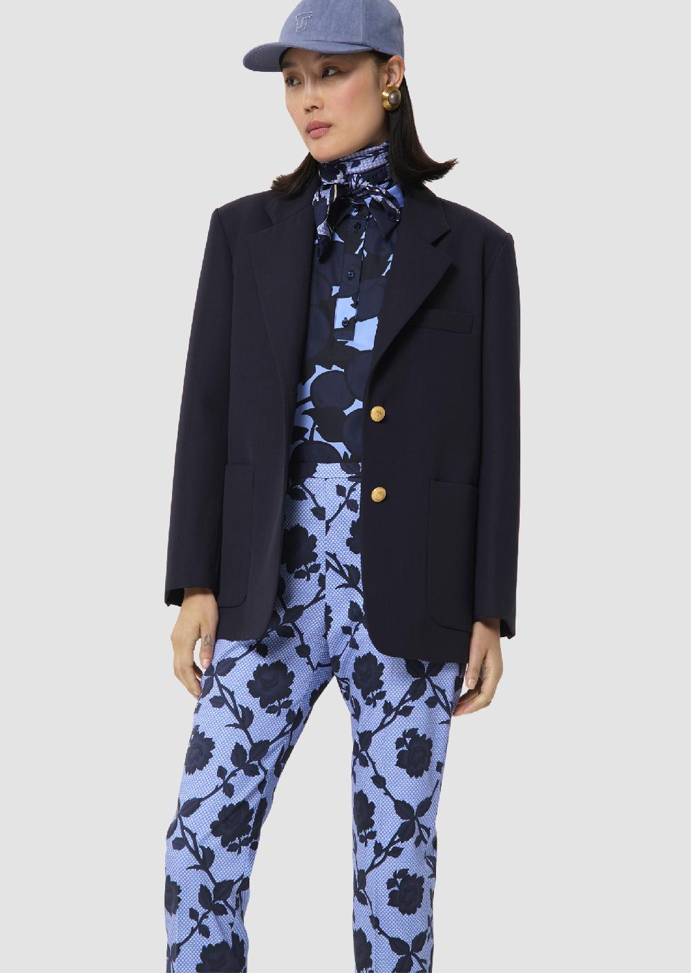 tara jarmon Veste Valentinbleu nuit en laine tailleur