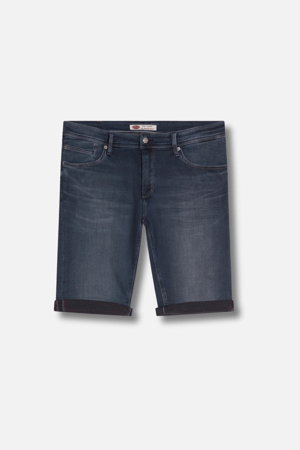 teddy smith Bermuda denim coupe 5 poches SCOTTY 3 REG BLUE BLACK