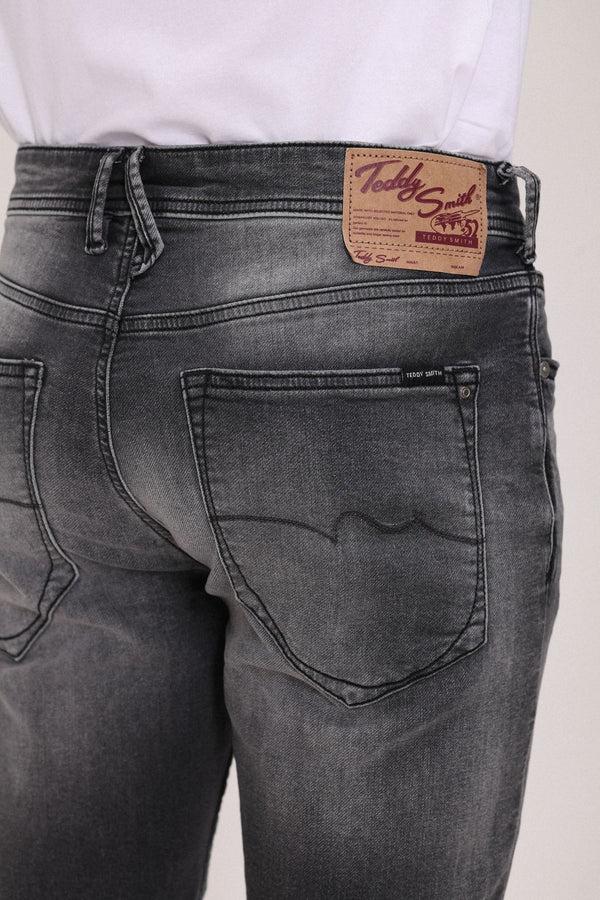 Teddy Smith Bermuda Denim Coupe 5 Poches SCOTTY 3 REG DEEP GREY