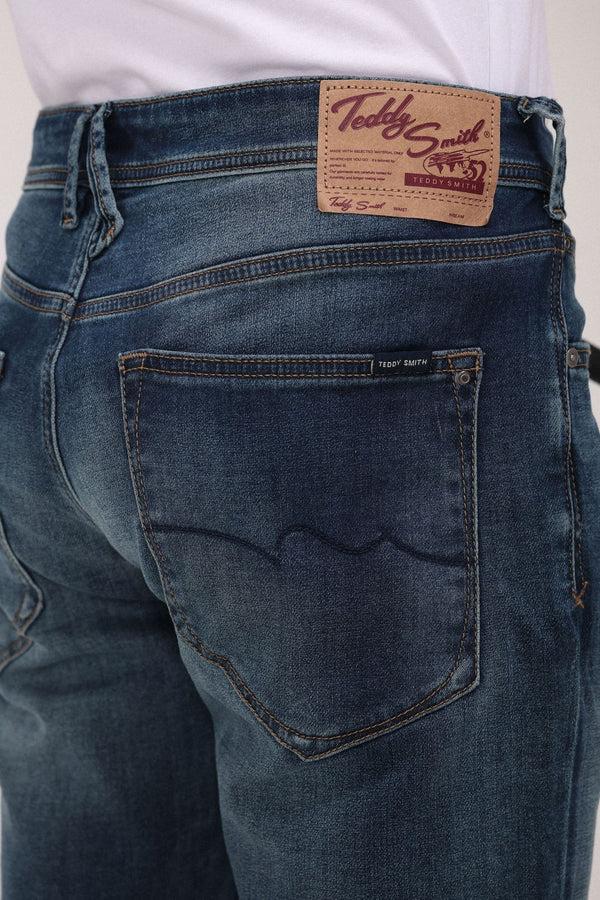 Teddy Smith Bermuda Denim Coupe 5 Poches SCOTTY 3 REG DYE