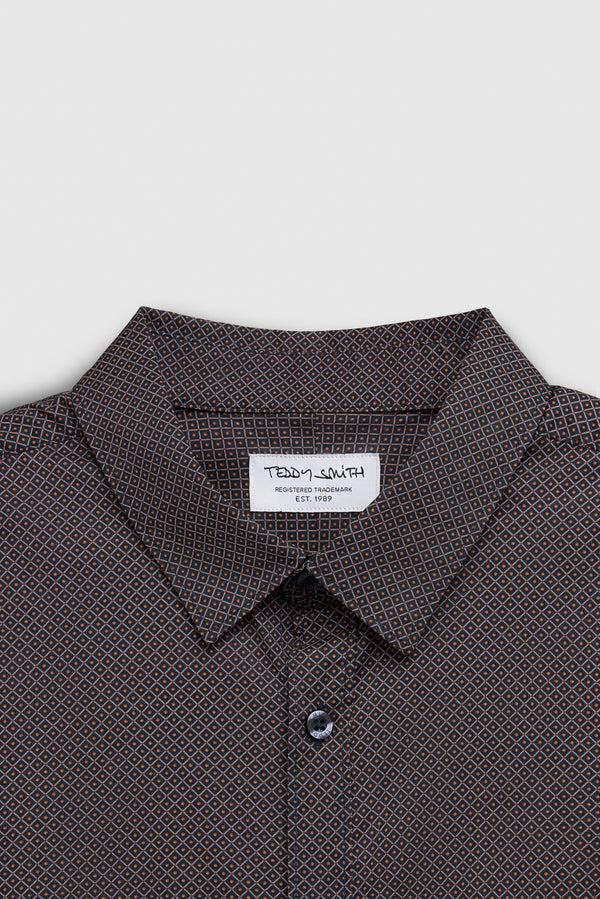 Teddy Smith Chemise Manches Longues CARTON ML STRET TOTAL NAVY/MICRO DOTS