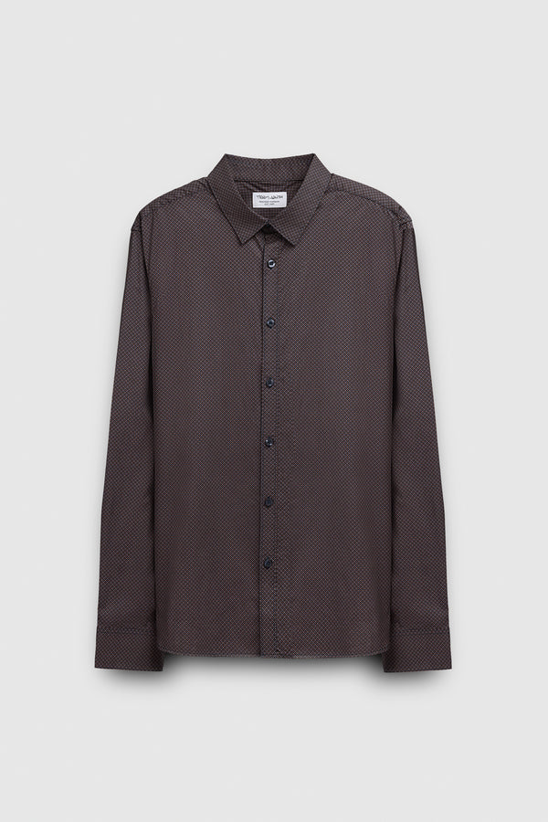 teddy smith Chemise manches longues CARTON ML STRET TOTAL NAVY/MICRO DOTS