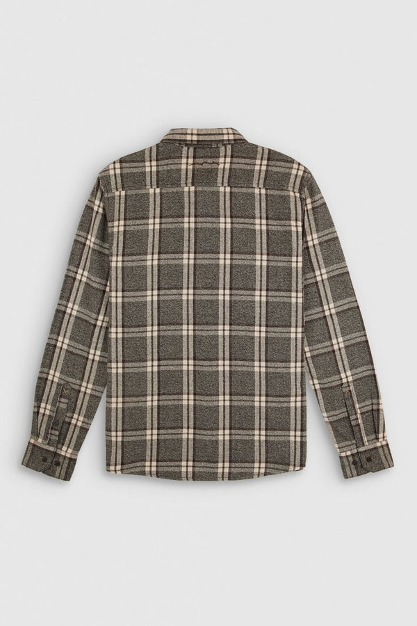 Teddy Smith Chemise Manches Longues En Twill TRENT ML MELANGE BLACK