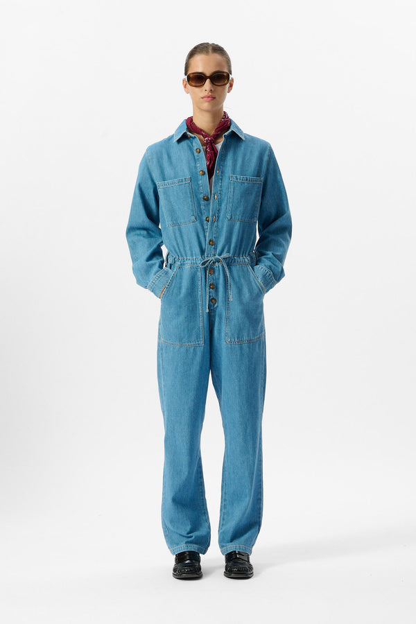 teddy smith Combinaison C-GOSSIP FRIPP / INDIGO CLAIR