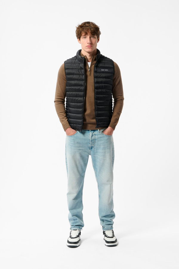 teddy smith Doudoune sans manches col montant B-TERRY NOIR