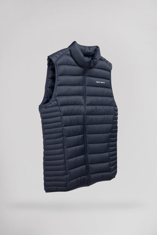Teddy Smith Doudoune Sans Manches Col Montant B-TERRY TOTAL NAVY