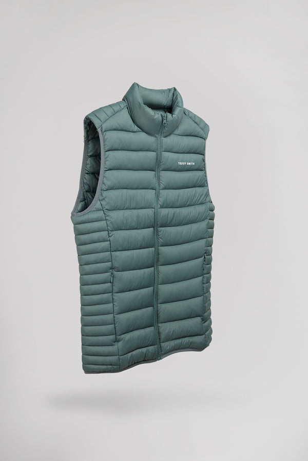 Teddy Smith Doudoune Sans Manches Col Montant B-TERRY VINTAGE KAKI