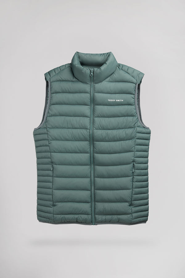 teddy smith Doudoune sans manches col montant B-TERRY VINTAGE KAKI