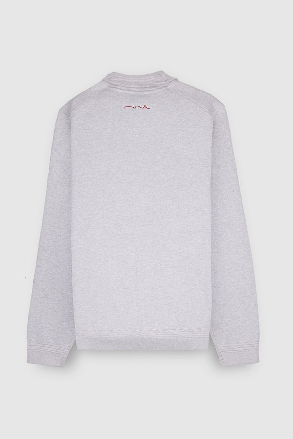 Teddy Smith Gilet En Maille Avec Zip G-ETTORE WHITE MELANGE