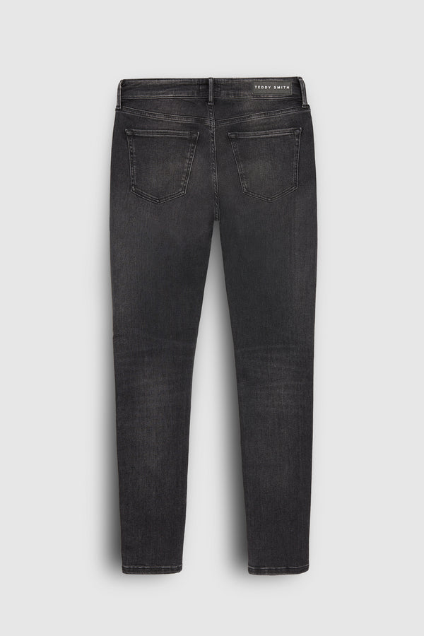 Teddy Smith Jean Coupe 5 Poches P-PEPPER SLIM BLACK USED