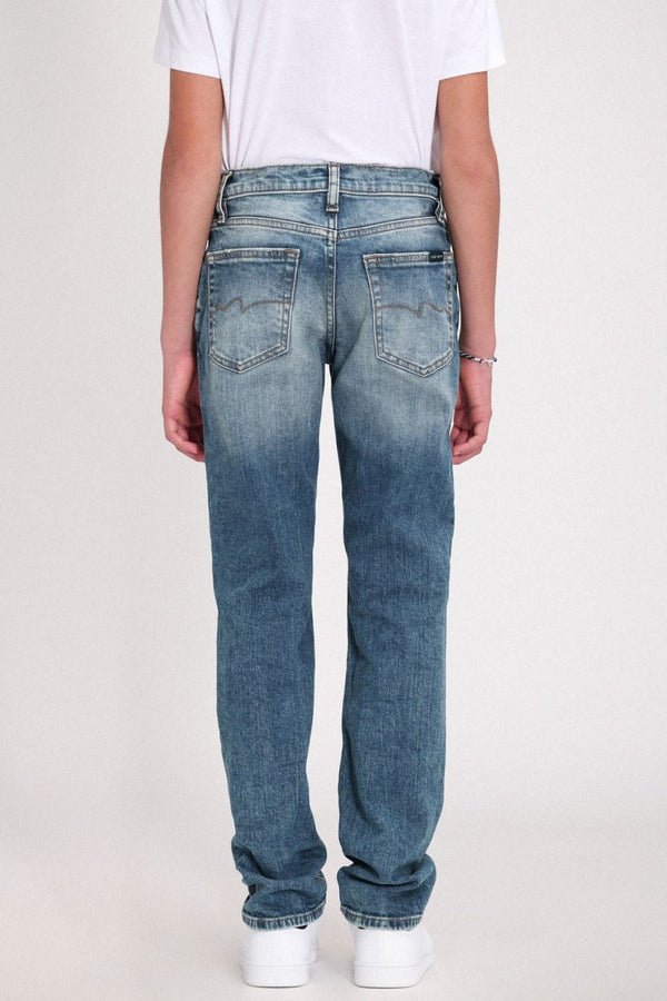 Teddy Smith Jean Coupe 5 Poches SLIM BOY JR INDIGO NEW