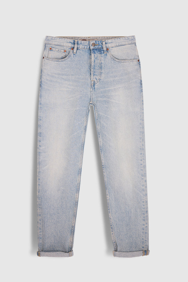 teddy smith Jean coupe décontractée DAD PANT FRIPP/INDIGO CLAIR