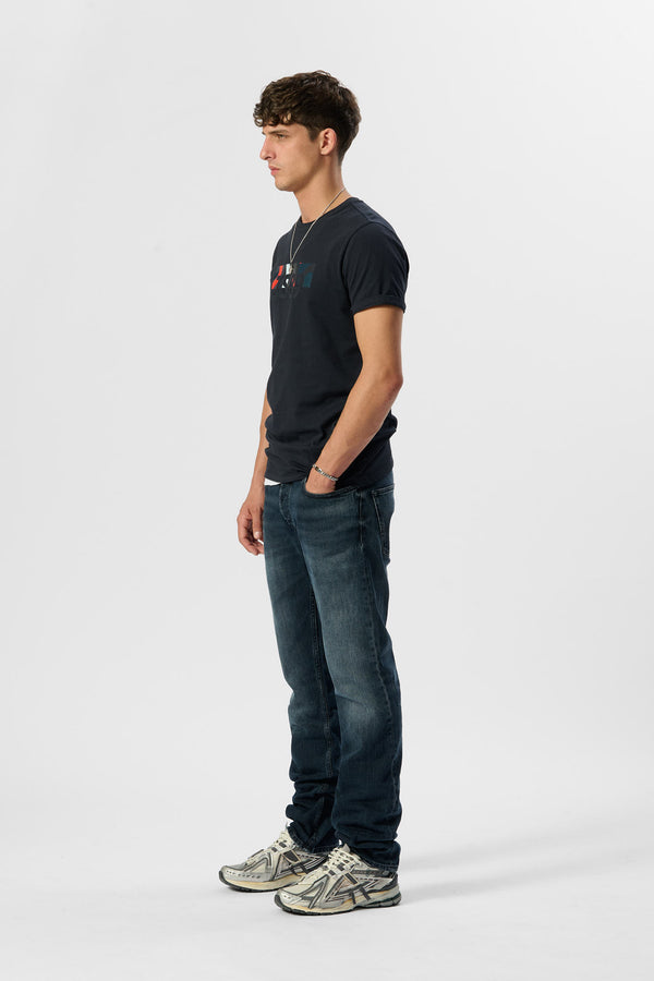 Teddy Smith Jean Coupe Droite REG Longueur 32 BLUE BLACK