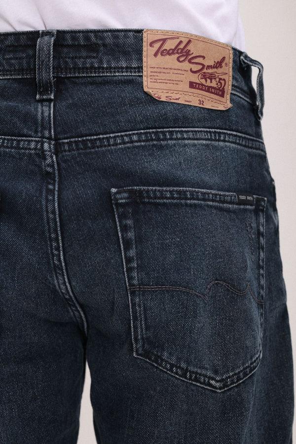 Teddy Smith Jean Coupe Droite REG Longueur 34 BLUE BLACK