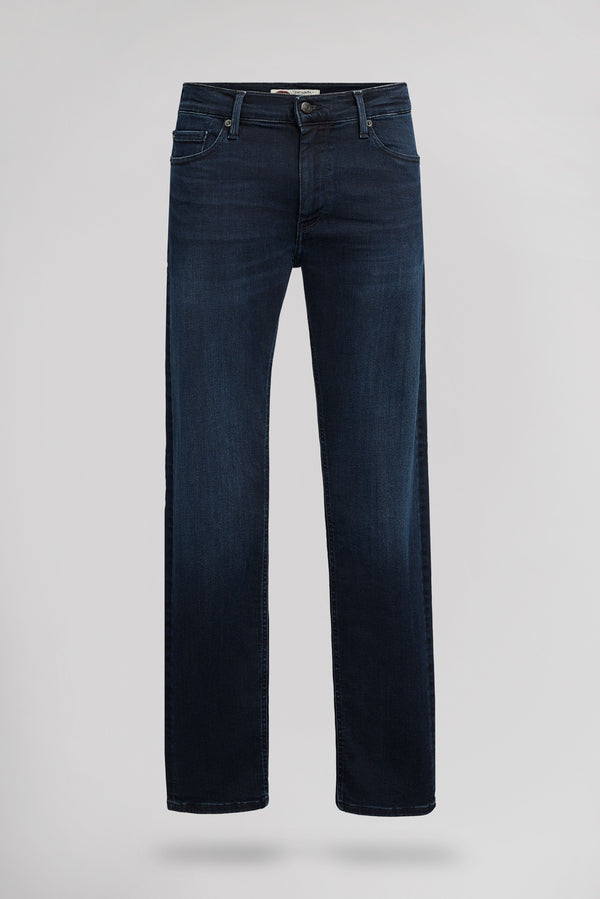 teddy smith Jean coupe regular slim ROCK DUAL MOVE longueur 32 BLUE BLACK