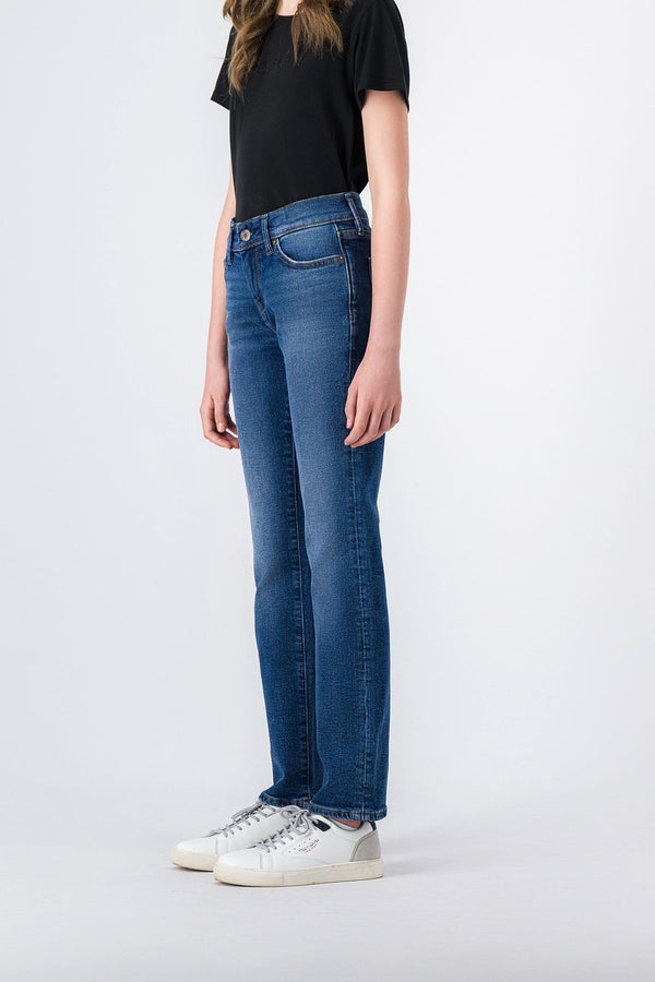 Teddy Smith Jean Denim Coupe 5 Poches P-PEPPER JR STR VINTAGE/INDIGO