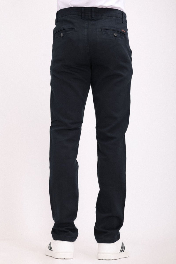 Teddy Smith Pantalon Chino Coupe Slim PALLAS CHINO SWEAT DYED DARK NAVY