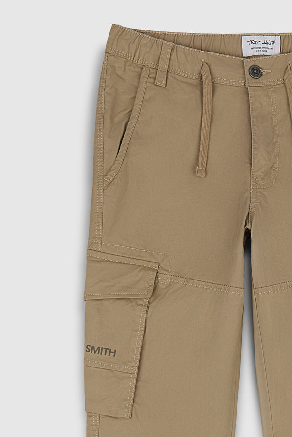 Teddy Smith Pantalon Coupe Cargo Bas Resserré P-MURRAY CARGO BEIGE