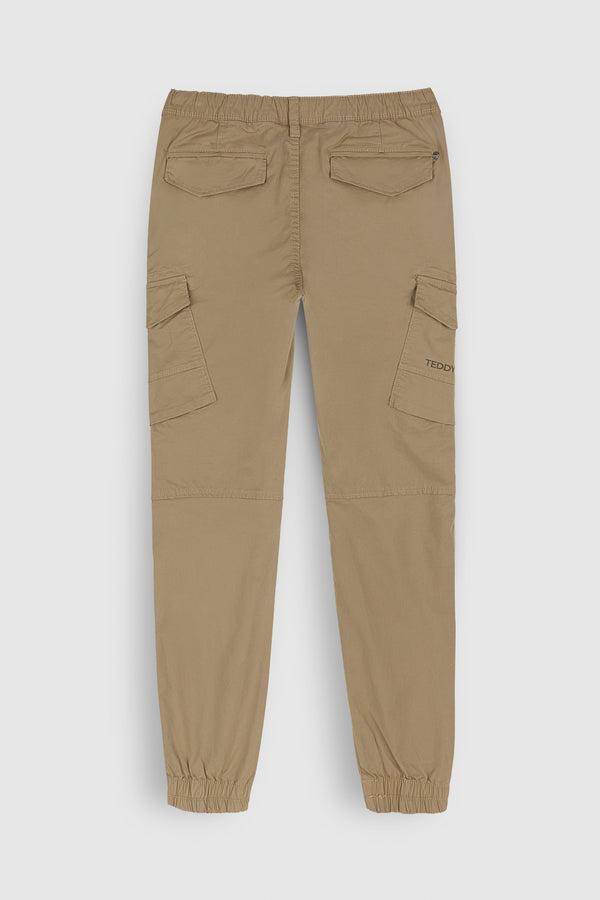 Teddy Smith Pantalon Coupe Cargo Bas Resserré P-MURRAY CARGO BEIGE