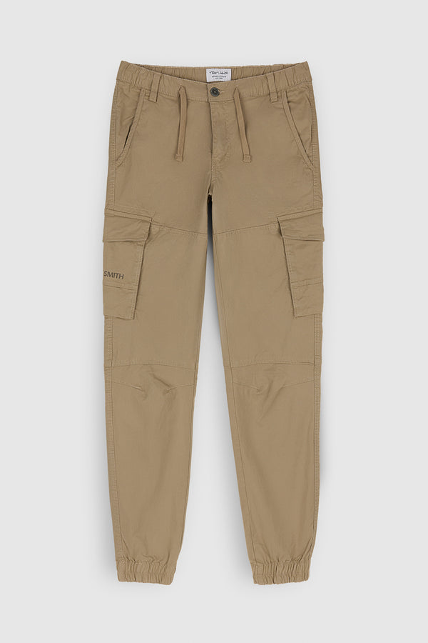 teddy smith Pantalon coupe cargo bas resserré P-MURRAY CARGO BEIGE
