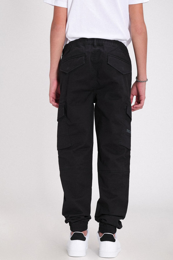 Teddy Smith Pantalon Coupe Cargo Bas Resserré P-MURRAY CARGO CHARBON