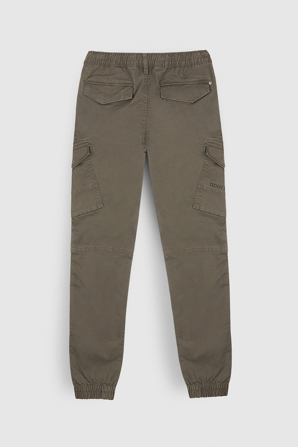 Teddy Smith Pantalon Coupe Cargo Bas Resserré P-MURRAY CARGO KAKI BELUGA