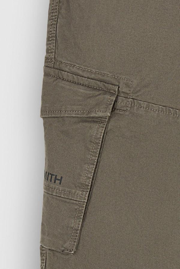 Teddy Smith Pantalon Coupe Cargo Bas Resserré P-MURRAY CARGO KAKI BELUGA