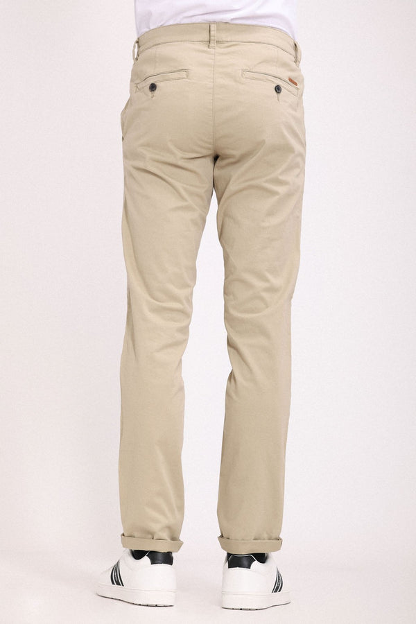 Teddy Smith Pantalon Style Chino Coupe Slim P-CHINO BEIGE STONE