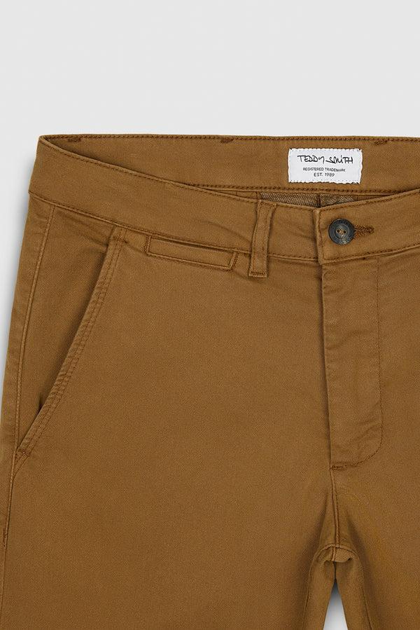 Teddy Smith Pantalon Style Chino Coupe Slim PALLAS CHINO SW TABACCO