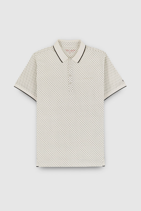 Teddy Smith Polo Piqué Imprimé Manches Courtes PASY 2 MC MIDDLE WHITE 1