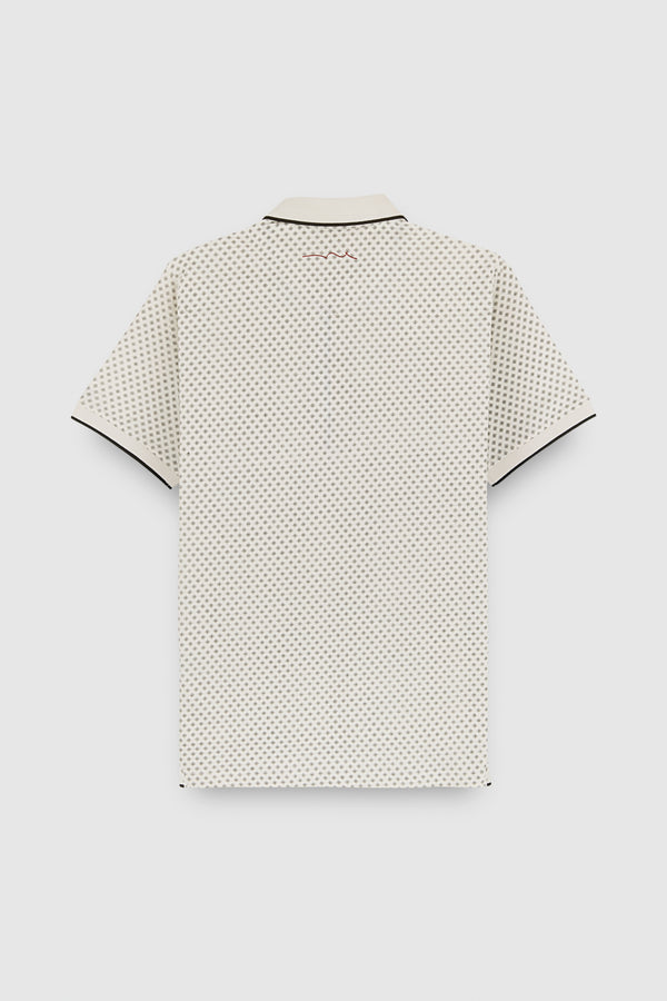 Teddy Smith Polo Piqué Imprimé Manches Courtes PASY 2 MC MIDDLE WHITE 1