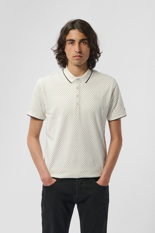 teddy smith Polo piqué imprimé manches courtes PASY 2 MC MIDDLE WHITE 1