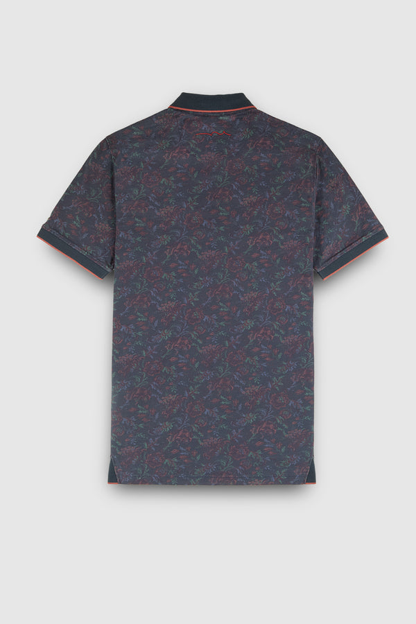 Teddy Smith Polo Piqué Imprimé Manches Courtes PASY 2 MC TOTAL NAVY 2