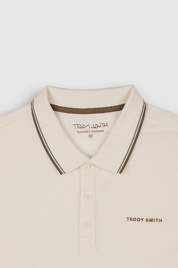 Teddy Smith Polo Piqué Manches Courtes PASIAN 2 MIDDLE WHITE