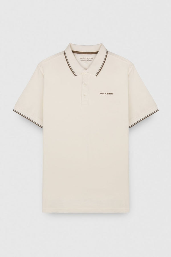 teddy smith Polo piqué manches courtes PASIAN 2 MIDDLE WHITE