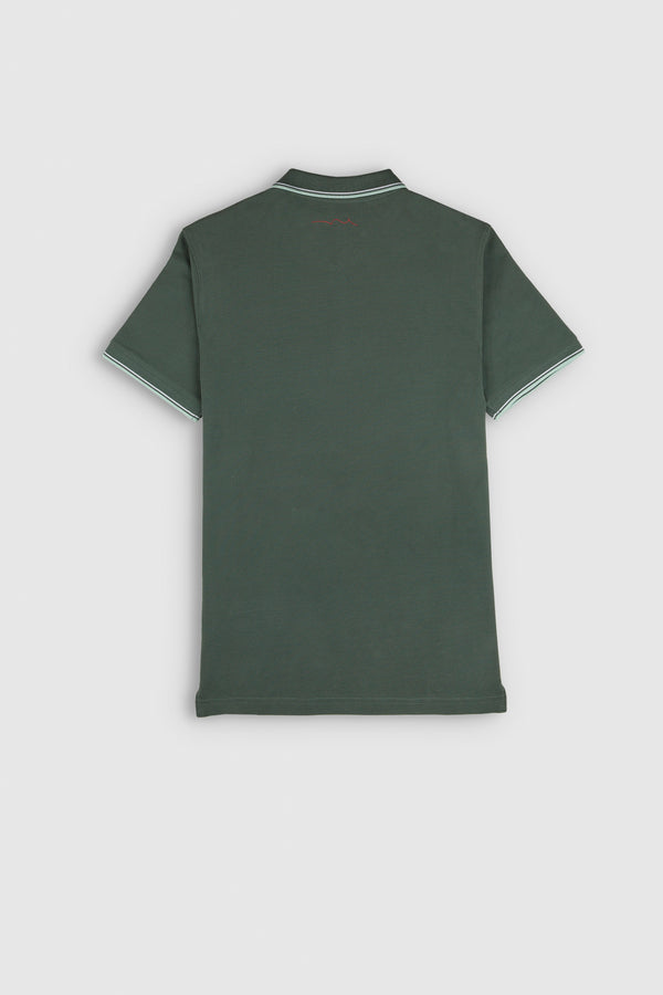 Teddy Smith Polo Piqué Manches Courtes PASIAN 2 VINTAGE KAKI