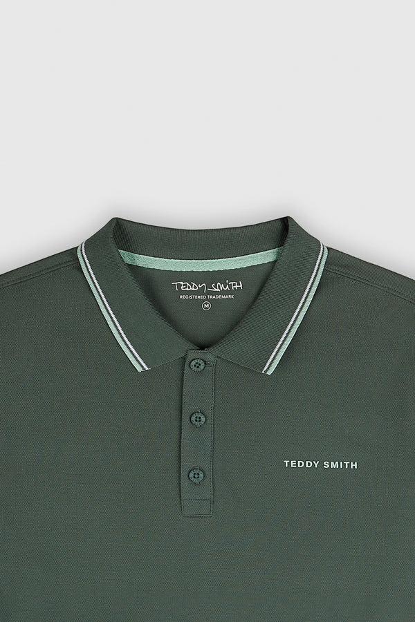 Teddy Smith Polo Piqué Manches Courtes PASIAN 2 VINTAGE KAKI