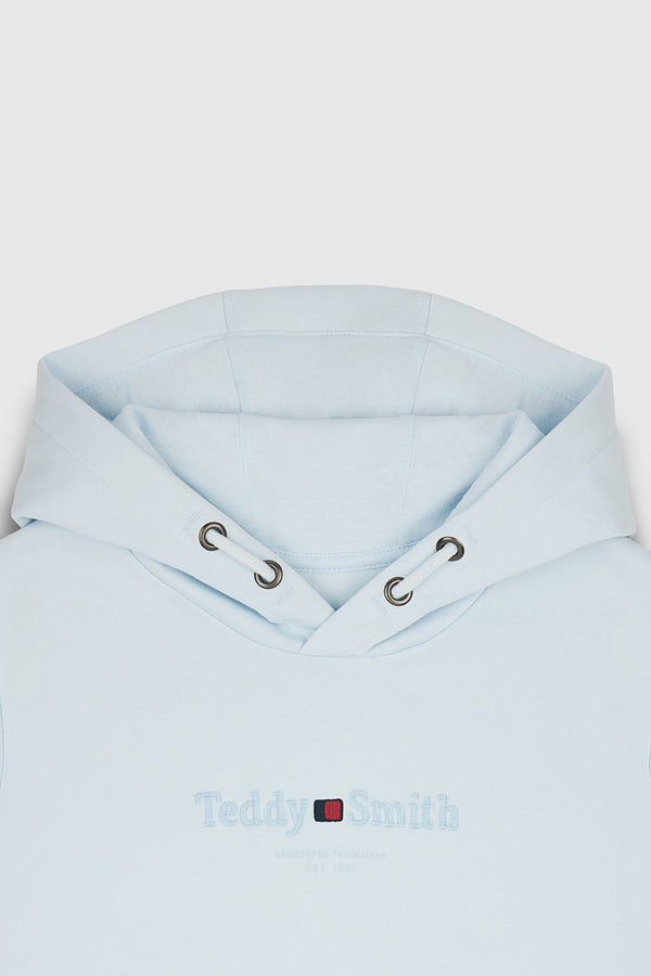 Teddy Smith Sweat à Capuche S-JIM HOODY JR BLEU CLAIR