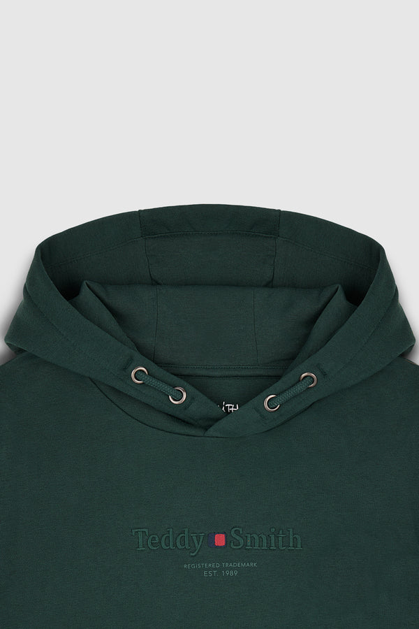 Teddy Smith Sweat à Capuche S-JIM HOODY JR VERT SCARABE